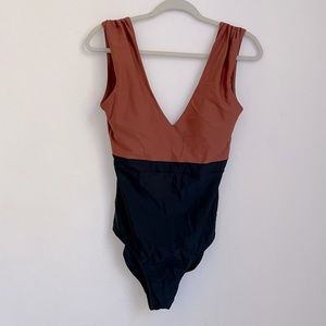 Summersalt brown and black bathing suit